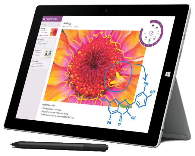 Microsoft Surface 3 with pen